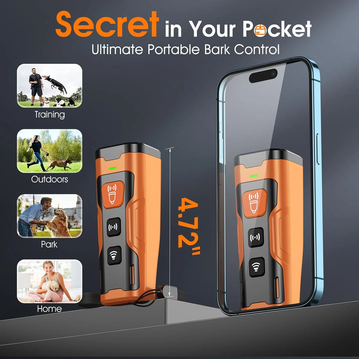 Ultrasonic Dog Training Device for Indoor & Outdoor Use