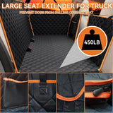 Back Seat Extender for Dogs, Large Space, Waterproof Dog Seat Cover for Back Seat with Hard Bottom Holds 420Lbs,Scratchproof Dog Hammock for Car, Suvs