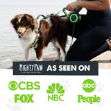 Mighty Paw Retractable Dog Leash 2.0 – 16ft Reflective Nylon for Dogs up to 50 lbs (Green)